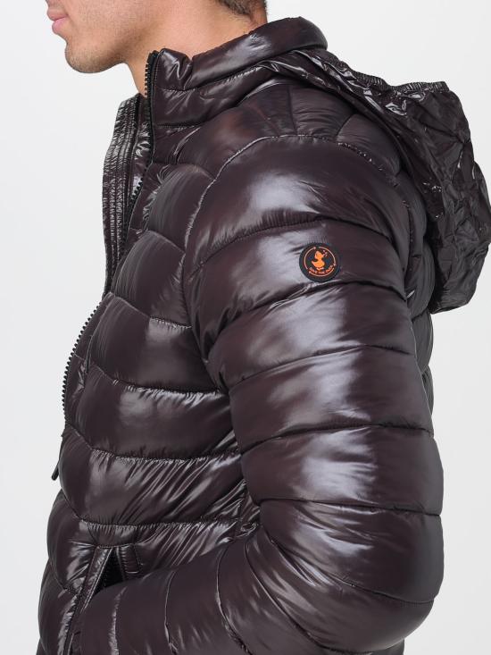 25FW 세이브더덕 숏패딩 D31891MLOVE19 40009 Brown - SAVE THE DUCK