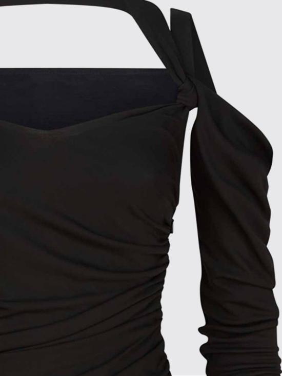 25FW 디 아티코 롱 원피스 251WCW00248VVV105AA 100 Black - THE ATTICO