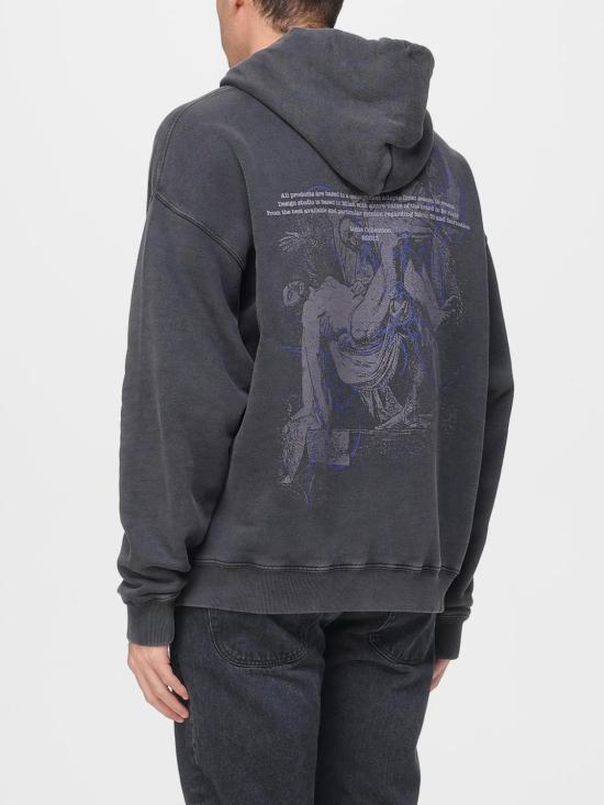 25FW 오프화이트 긴팔 티셔츠 OMBB085F25FLE00X 1345 Black - OFF WHITE