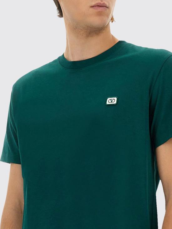 25FW 발렌티노 가라바니 반팔 티셔츠 7V3MG10VAQ8 CN3 Green - VALENTINO GARAVANI