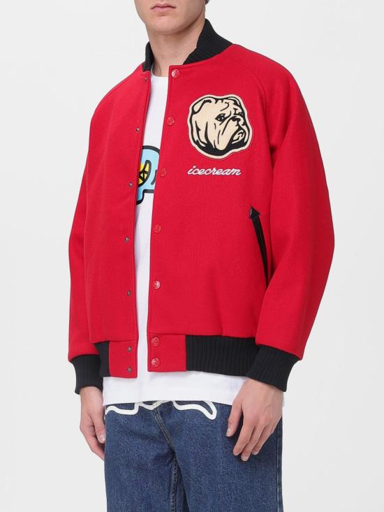 25FW 아이스크림 봄버 자켓 IC25201 Red - ICECREAM