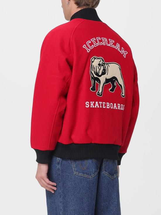 25FW 아이스크림 봄버 자켓 IC25201 Red - ICECREAM