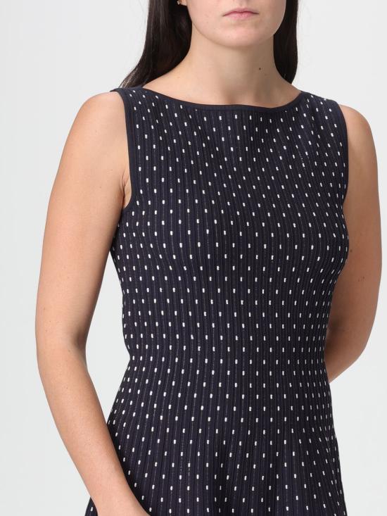 25FW 엠포리오 아르마니 롱 원피스 EW002683AF19366 FB017 Blue - EMPORIO ARMANI