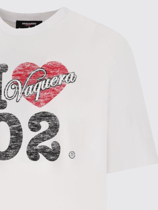 25FW 디스퀘어드2 반팔 티셔츠 S71GD1599D20020 100 White - DSQUARED2