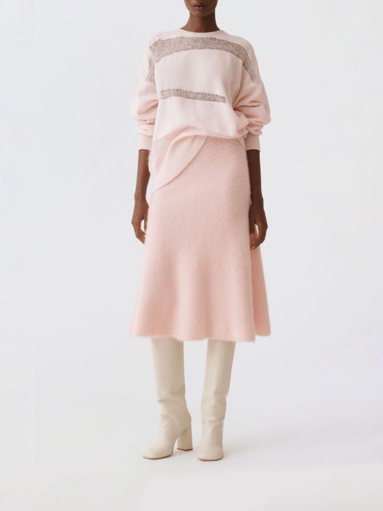 25FW 파비아나 필리피 플래티넘 모헤어 스웨터 MAD225F508L640 2200 Quartz - FABIANA FILIPPI