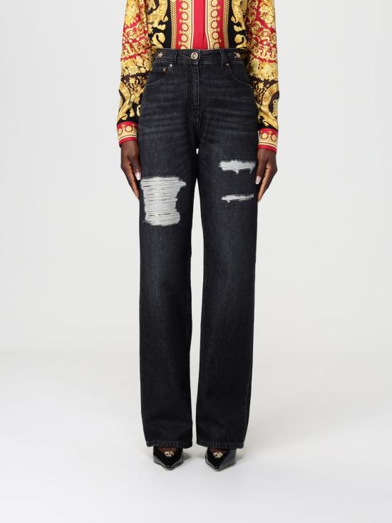 25FW 베르사체 데님 팬츠 10204101A14809 1D040 Black