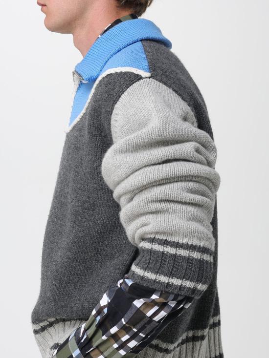 25FW 보테가베네타 스웨터 830468V5LR0 4460 Charcoal - BOTTEGA VENETA