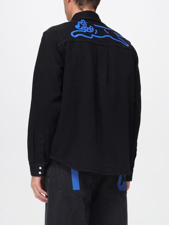 25FW 아이스크림 긴팔 셔츠 ICD25206 Black - ICECREAM