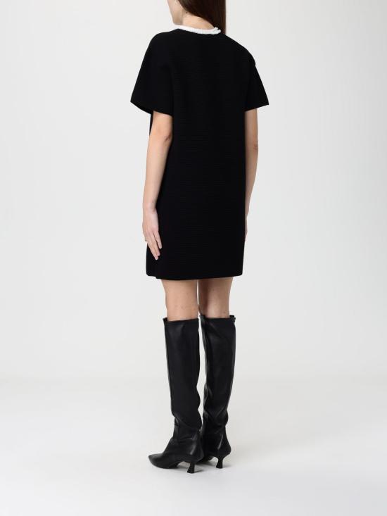 25FW 엠포리오 아르마니 롱 원피스 EW001237AF18159 MC006 Black - EMPORIO ARMANI