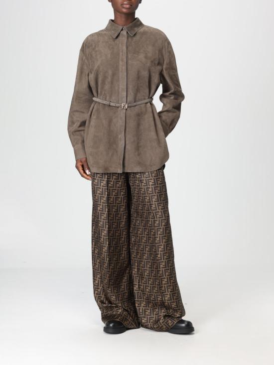 25FW 펜디 블라우스 FPT668AVRG F1T6F Brown - FENDI