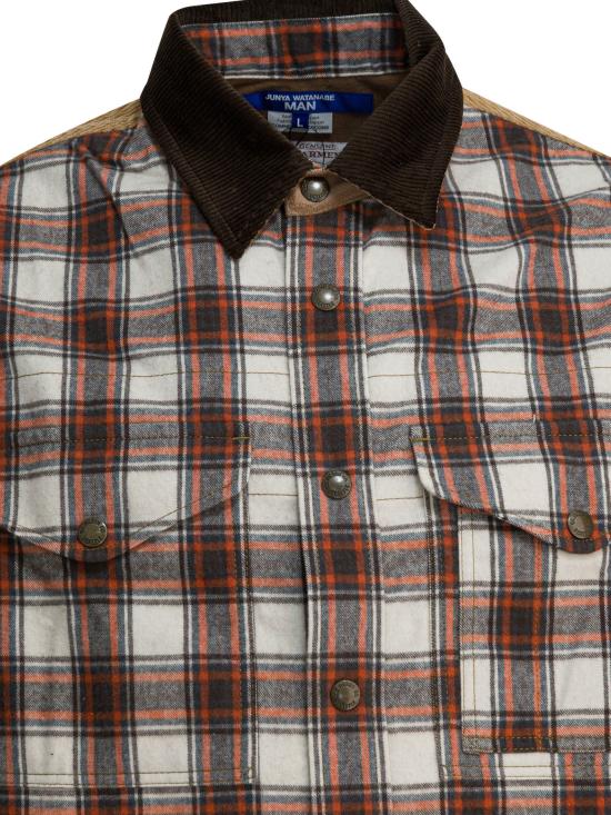 25FW 와타나베 준야 자켓 WP B001 W251 OFWHT BRN X BE Brown - JUNYA WATANABE