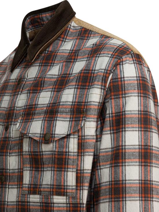 25FW 와타나베 준야 자켓 WP B001 W251 OFWHT BRN X BE Brown - JUNYA WATANABE
