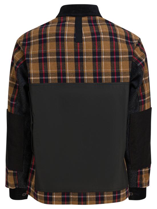 25FW 와타나베 준야 자켓 WP J024 W251 BGE BLK RED X Brown - JUNYA WATANABE