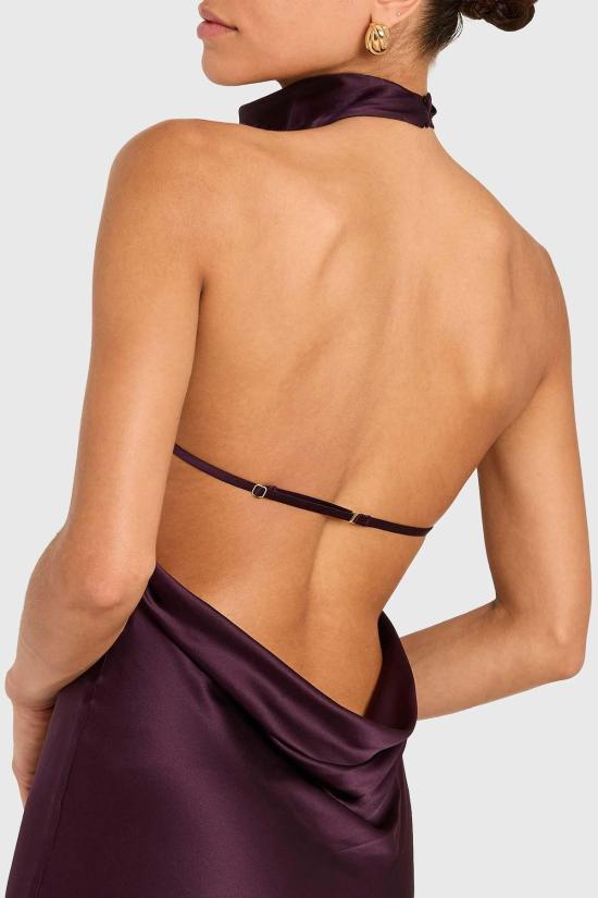  아만다 업리차드 롱 원피스 아만다 업리처드 산타나 가운 블랙 체리 - AMANDA UPRICHARD