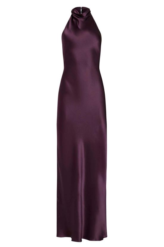  아만다 업리차드 롱 원피스 아만다 업리처드 산타나 가운 블랙 체리 - AMANDA UPRICHARD