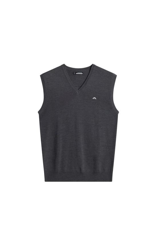  제이린드버그 리암 니트 베스트 GMKW12909 U242 DARK GREY MELANGE DOM