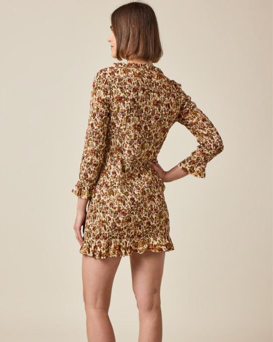  도엔 숏 원피스 DÔen Cecillia 드레스 아이보리 Rêve Des Jardins - DOEN