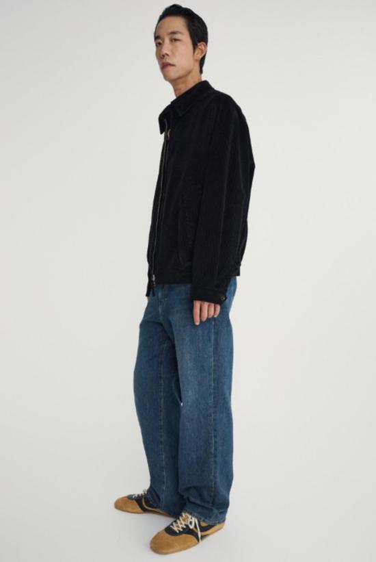  포터리 자켓 코듀로이 스윙탑 블루종 - POTTERY