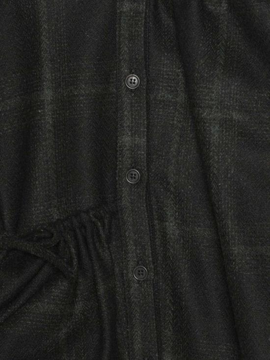  헨릭 빕스코브 셔츠 Henrik Vibskov 스트링 셔츠 다크 체크 - HENRIK VIBSKOV