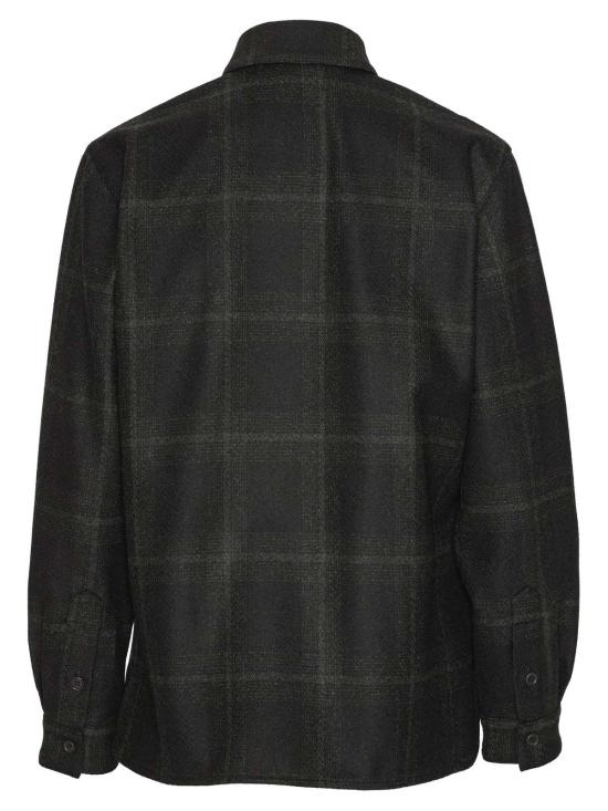  헨릭 빕스코브 셔츠 Henrik Vibskov 스트링 셔츠 다크 체크 - HENRIK VIBSKOV