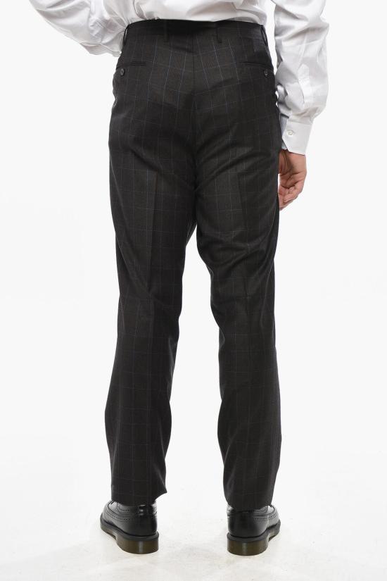  꼬르넬리아니 스트레이트 팬츠 825264 8983400 030 CHECK Brown - CORNELIANI