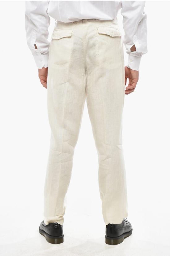  꼬르넬리아니 치노 팬츠 834EX5 9120223 073 White - CORNELIANI