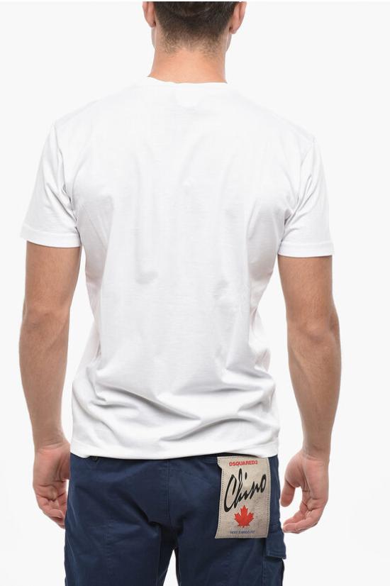  디스퀘어드2 반팔 티셔츠 S71GD1393 S23009 100 White - DSQUARED2