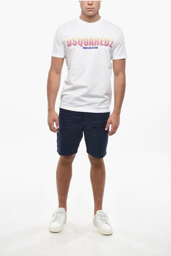  디스퀘어드2 반팔 티셔츠 S71GD1393 S23009 100 White - DSQUARED2