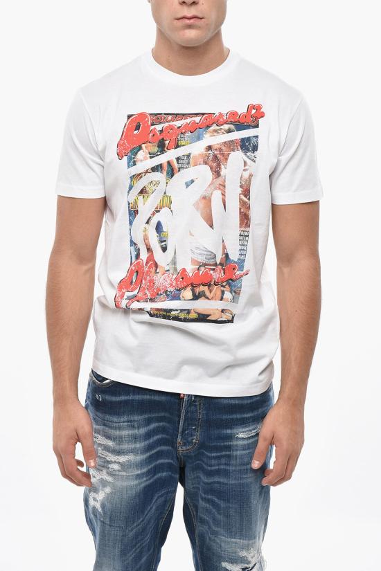 디스퀘어드2 반팔 티셔츠 S71GD1407 S23009 100 White