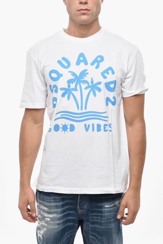  디스퀘어드2 반팔 티셔츠 S71GD1386 S22507 100 White