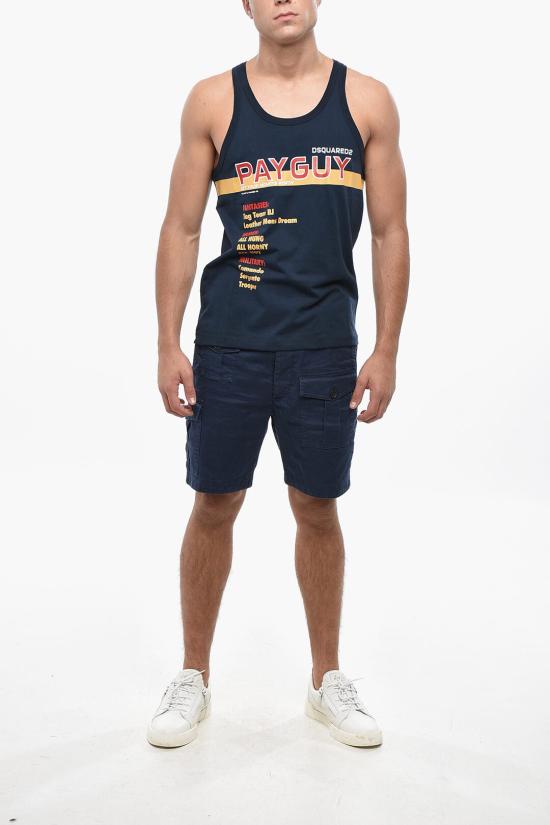  디스퀘어드2 민소매 티셔츠 S71NL0082 S22427 477 Blue - DSQUARED2