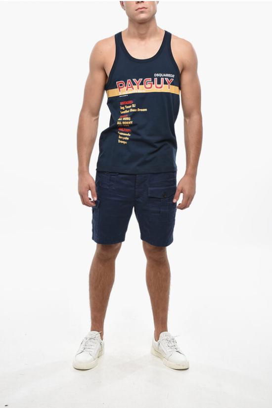  디스퀘어드2 민소매 티셔츠 S71NL0082 S22427 477 Blue - DSQUARED2