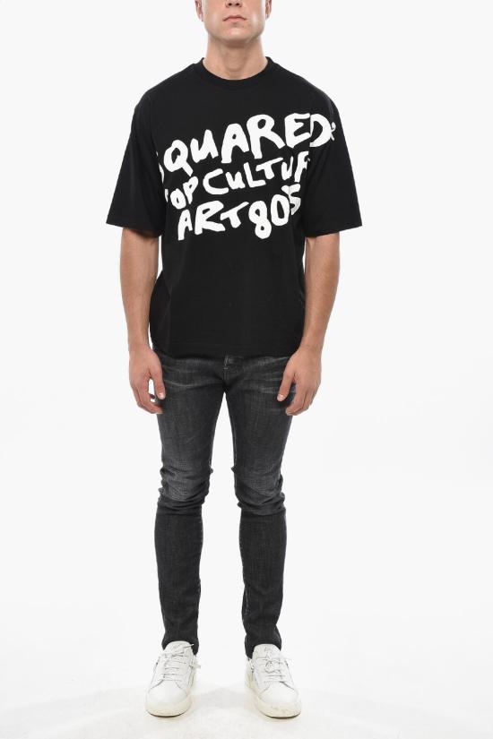  디스퀘어드2 반팔 티셔츠 S74GD1238 S23009 900 Black - DSQUARED2