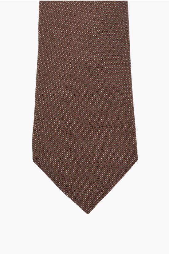  꼬르넬리아니 넥타이 80USHO 9920300 CRAVATTA MARRONE Brown - CORNELIANI