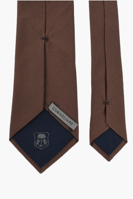  꼬르넬리아니 넥타이 80USHO 9920300 CRAVATTA MARRONE Brown - CORNELIANI
