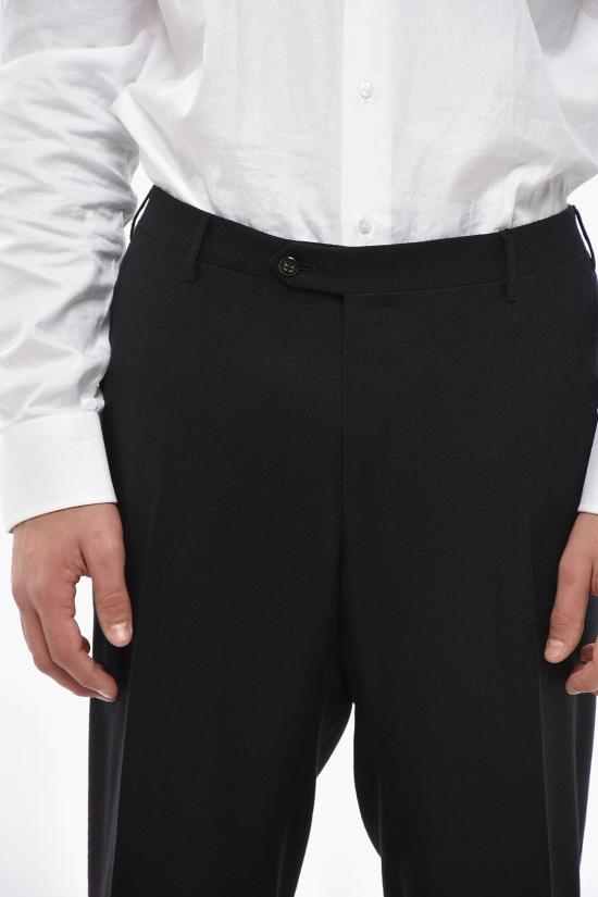  꼬르넬리아니 스트레이트 팬츠 845252 6988929 020 Black - CORNELIANI