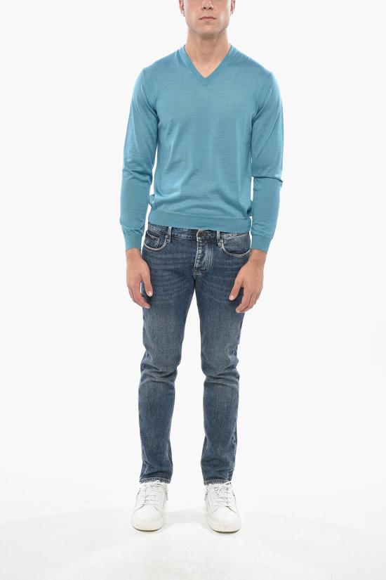  말로 스웨터 UMB006 F8Z17 E3344 Light blue - MALO