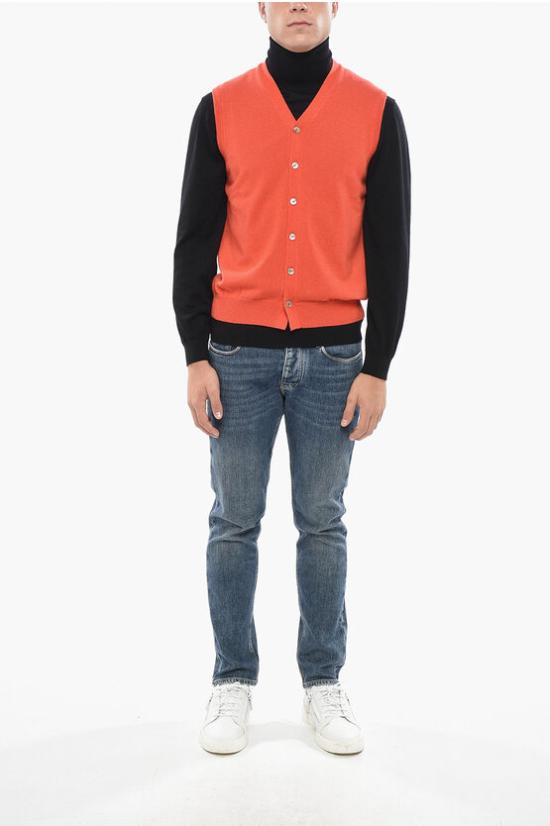  말로 니트 베스트 UXJ004 F1K02 E3367 Red - MALO