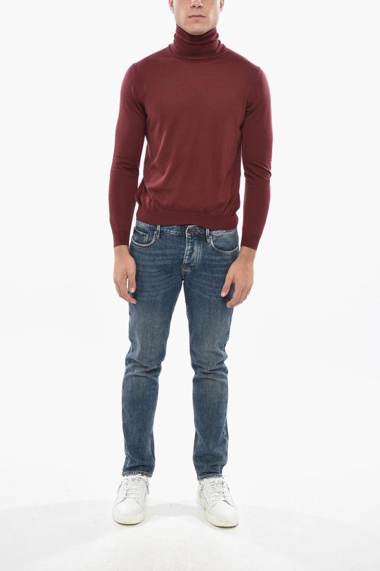  말로 터틀넥 UMC004 F1Z25 E3273 Burgundy - MALO