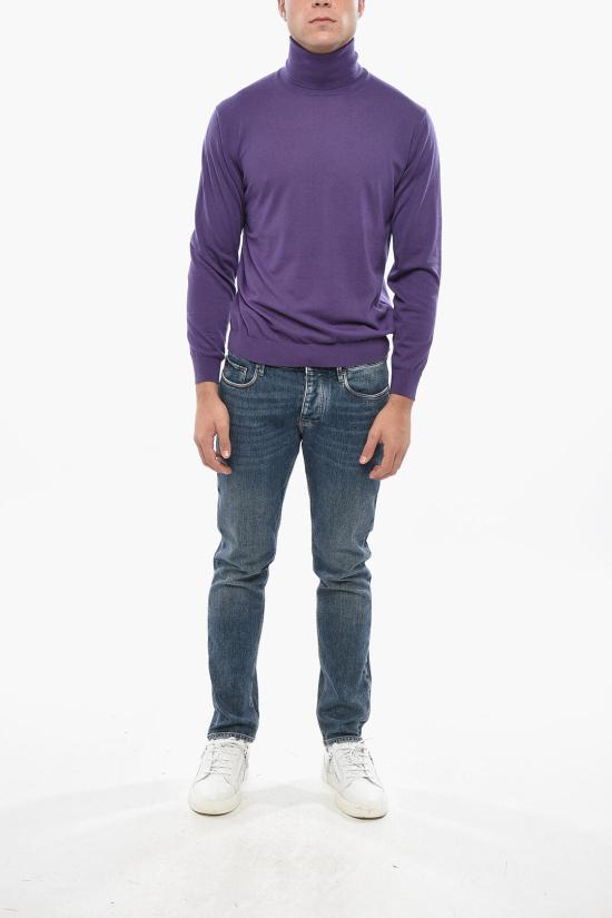  말로 터틀넥 UMC004 F1Z32 BLUBE Violet - MALO