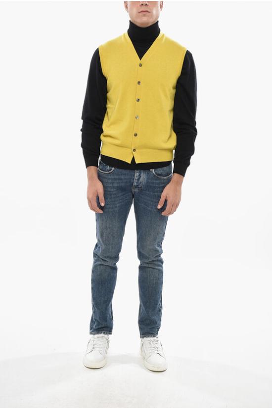  말로 니트 베스트 UXJ004 F1K02 E3237 Yellow - MALO