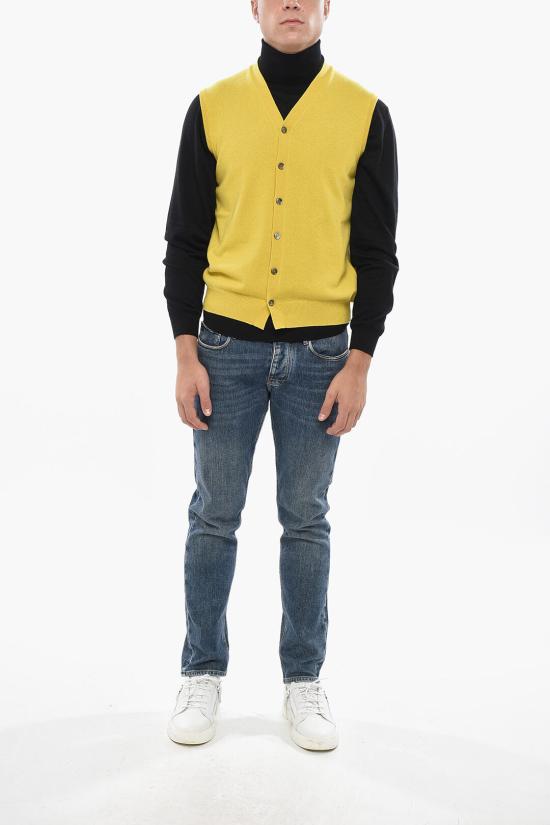  말로 니트 베스트 UXJ004 F1K02 E3237 Yellow - MALO