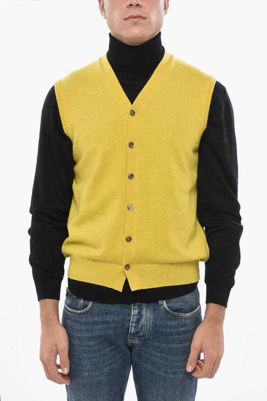  말로 니트 베스트 UXJ004 F1K02 E3237 Yellow
