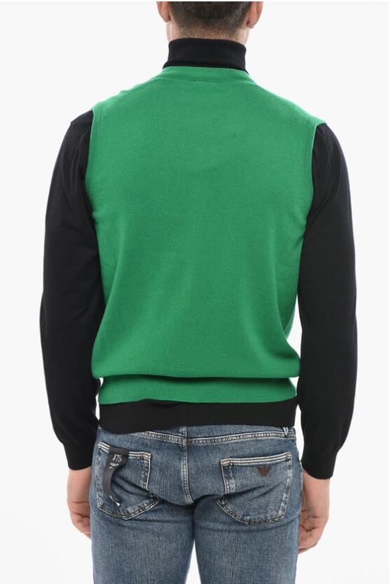  말로 니트 베스트 UXJ004 F1K02 E3244 Green - MALO