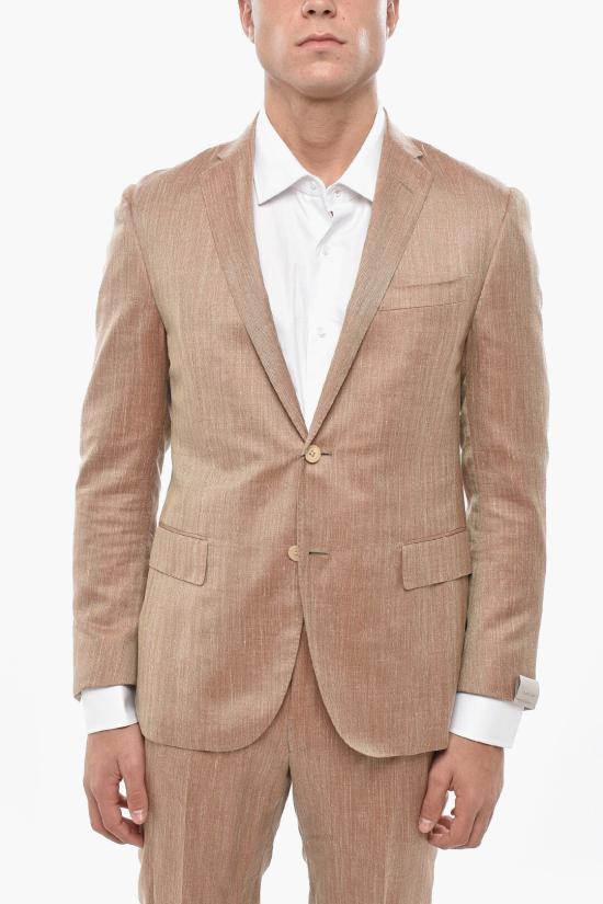  꼬르넬리아니 수트 세트 83N290 0351004 001 Arancio Beige - CORNELIANI