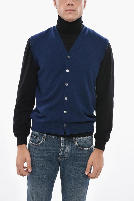  말로 니트 베스트 UXJ004 F1K02 E1563 Blue