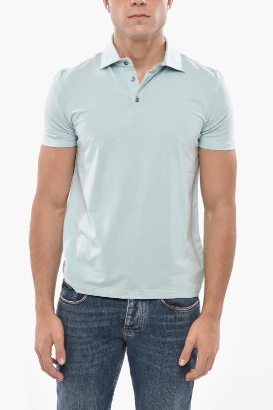  말로 폴로 티셔츠 UJD086 J3U26 E3453 Light blue