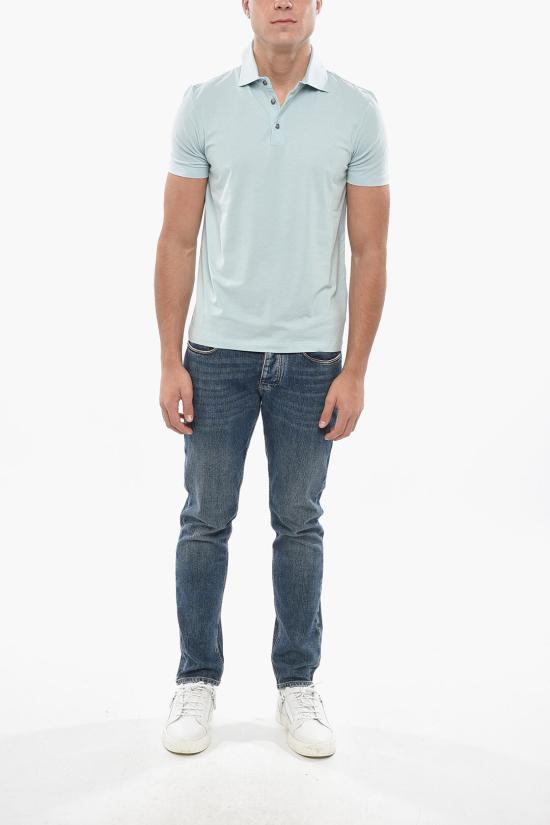  말로 폴로 티셔츠 UJD086 J3U26 E3453 Light blue - MALO