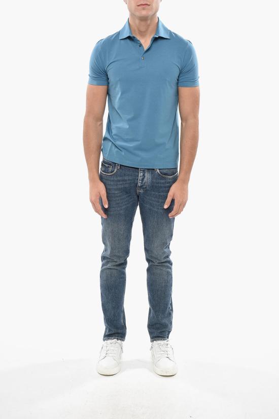  말로 폴로 티셔츠 UJD086 J3U26 E3467 Blue - MALO