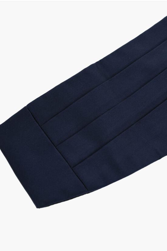  꼬르넬리아니 패브릭 벨트 BLUE SILK CUMMERBUND Blue - CORNELIANI